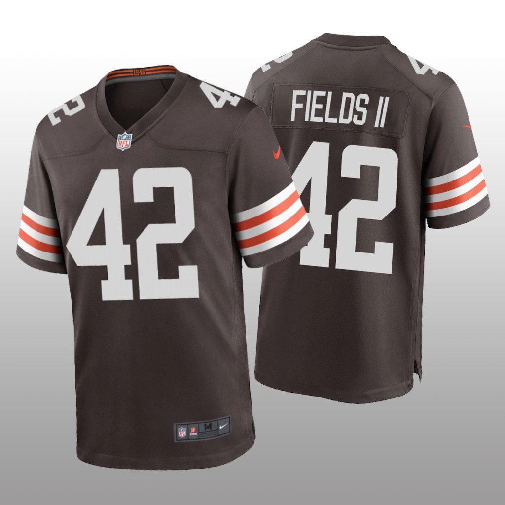 Cleveland Browns Tony Fields II Brown Jersey Game - Men's