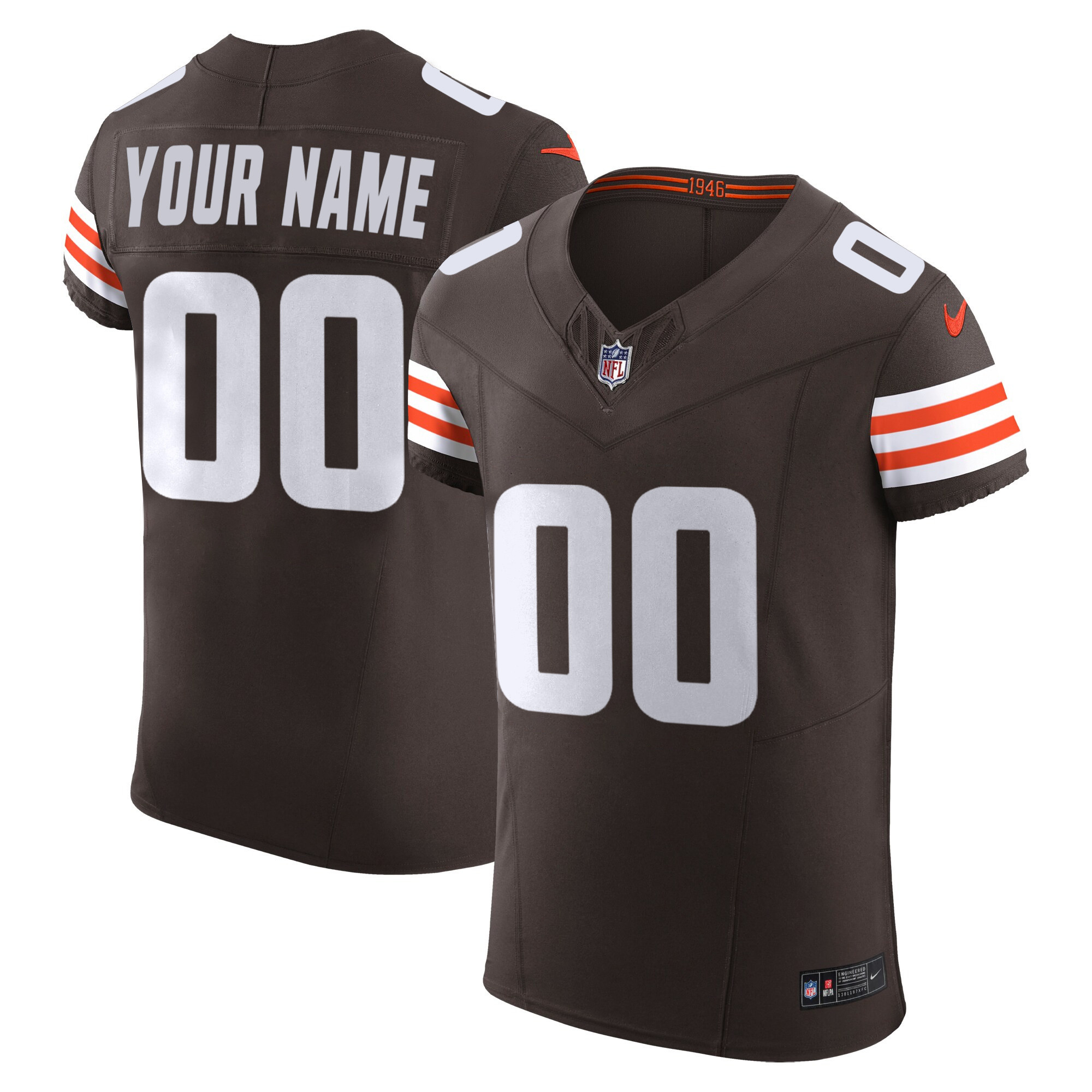 Cleveland Browns Vapor Elite Custom Jersey - All Stitched