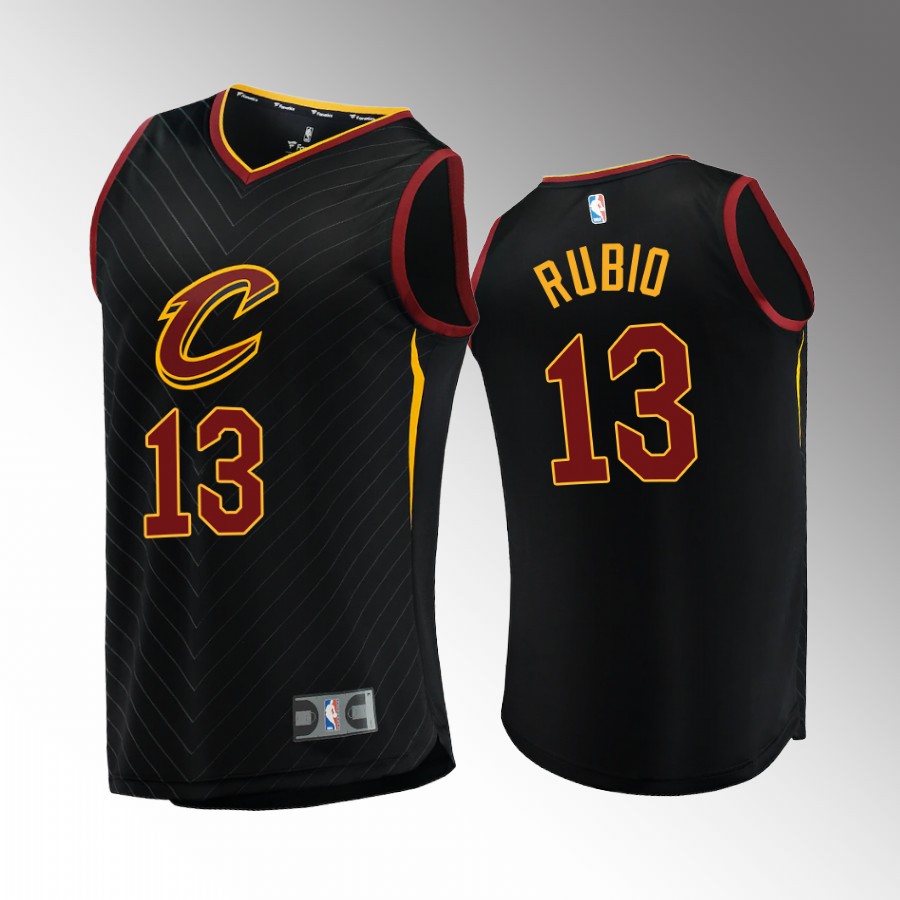 Cleveland Cavaliers #13 Ricky Rubio Statement Jersey 2022-23  Black