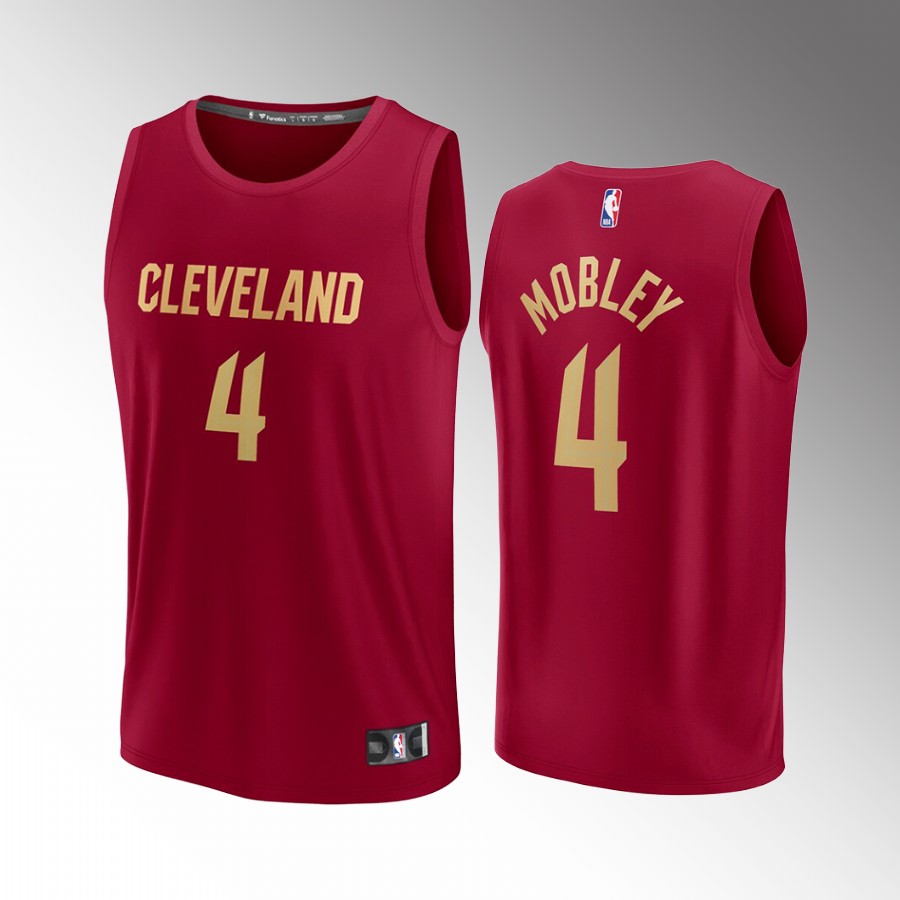 Cleveland Cavaliers #4 Evan Mobley Icon Edition Jersey Fast Break Player Wine