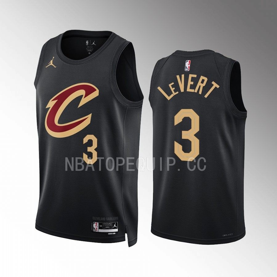 Cleveland Cavaliers Caris LeVert #3 Statement Edition Black Jersey 2022-23 Swingman