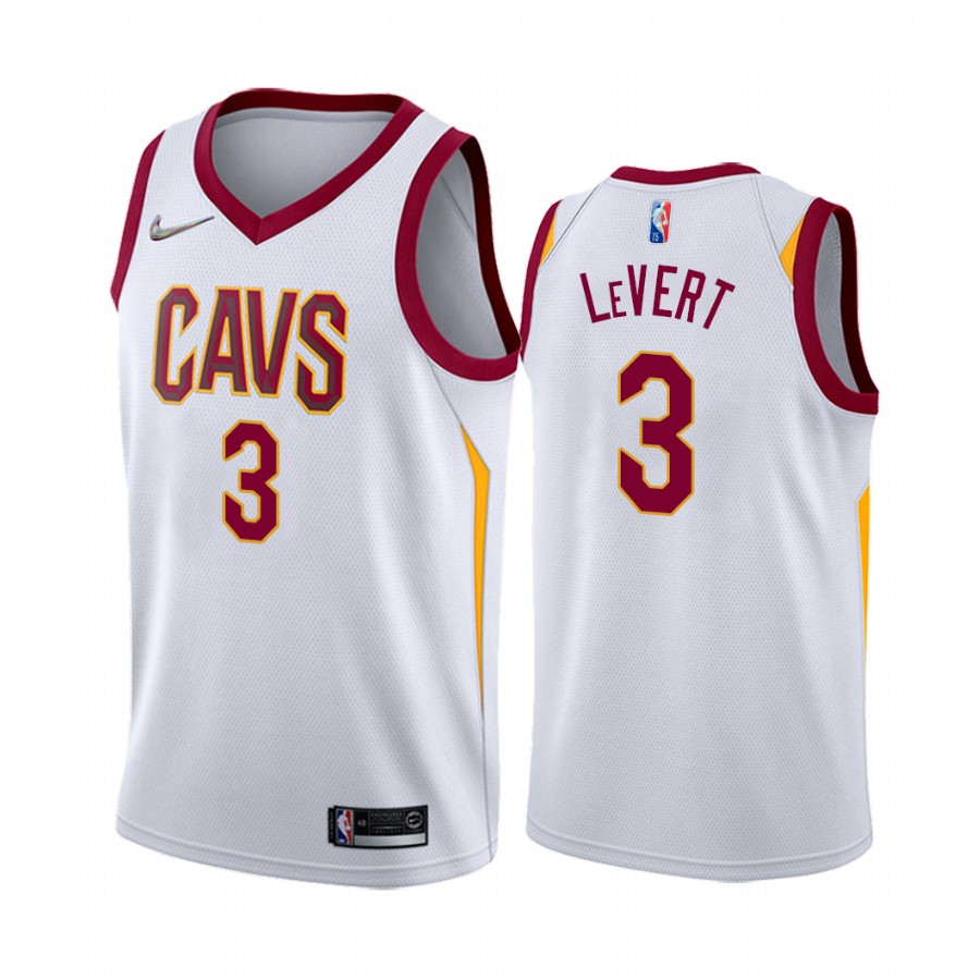 Cleveland Cavaliers Caris LeVert 2022 White Association Edition Jersey Diamond Badge