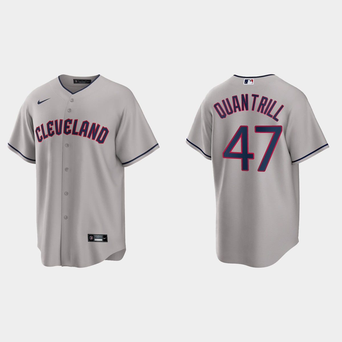 Cleveland Guardians Cal Quantrill Jersey - Gray