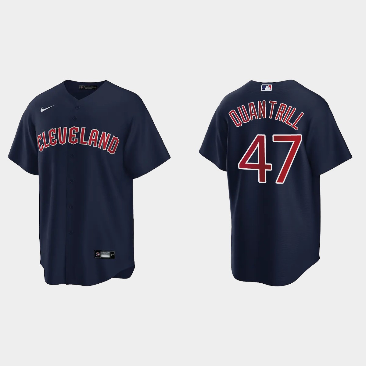 Cleveland Guardians Cal Quantrill Jersey - Navy