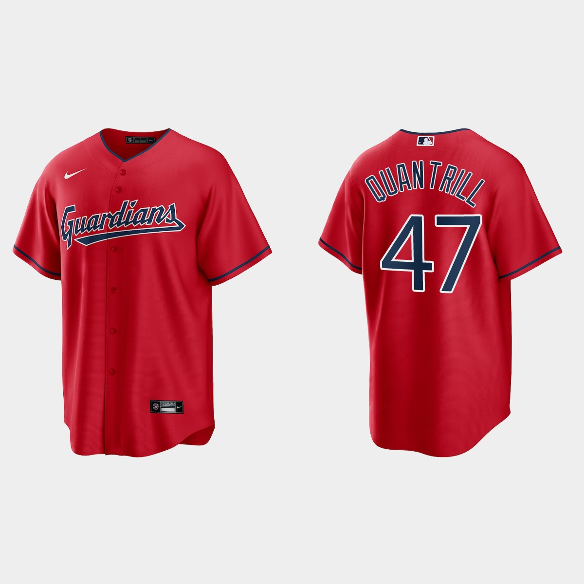Cleveland Guardians Cal Quantrill Jersey - Red