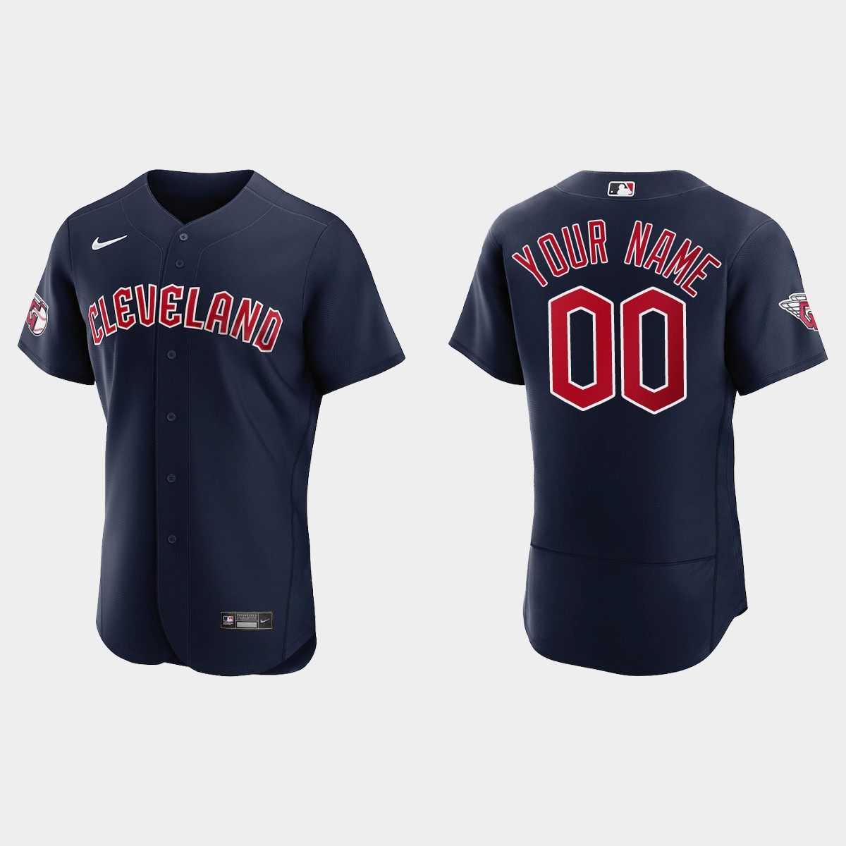 Cleveland Guardians Custom Jersey - Navy