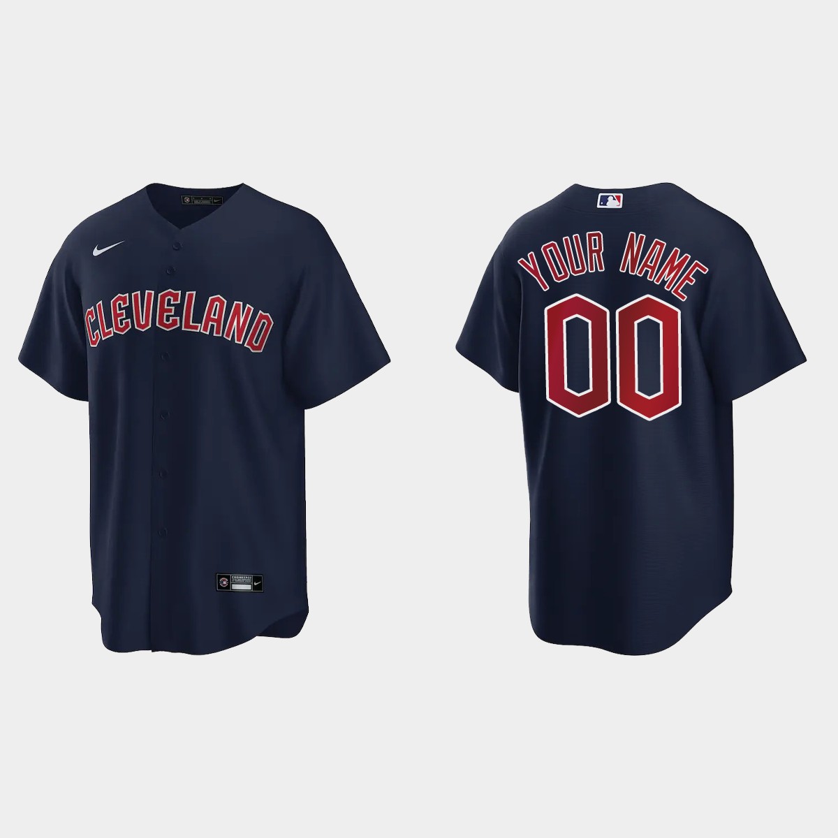 Cleveland Guardians Custom Jersey - Navy