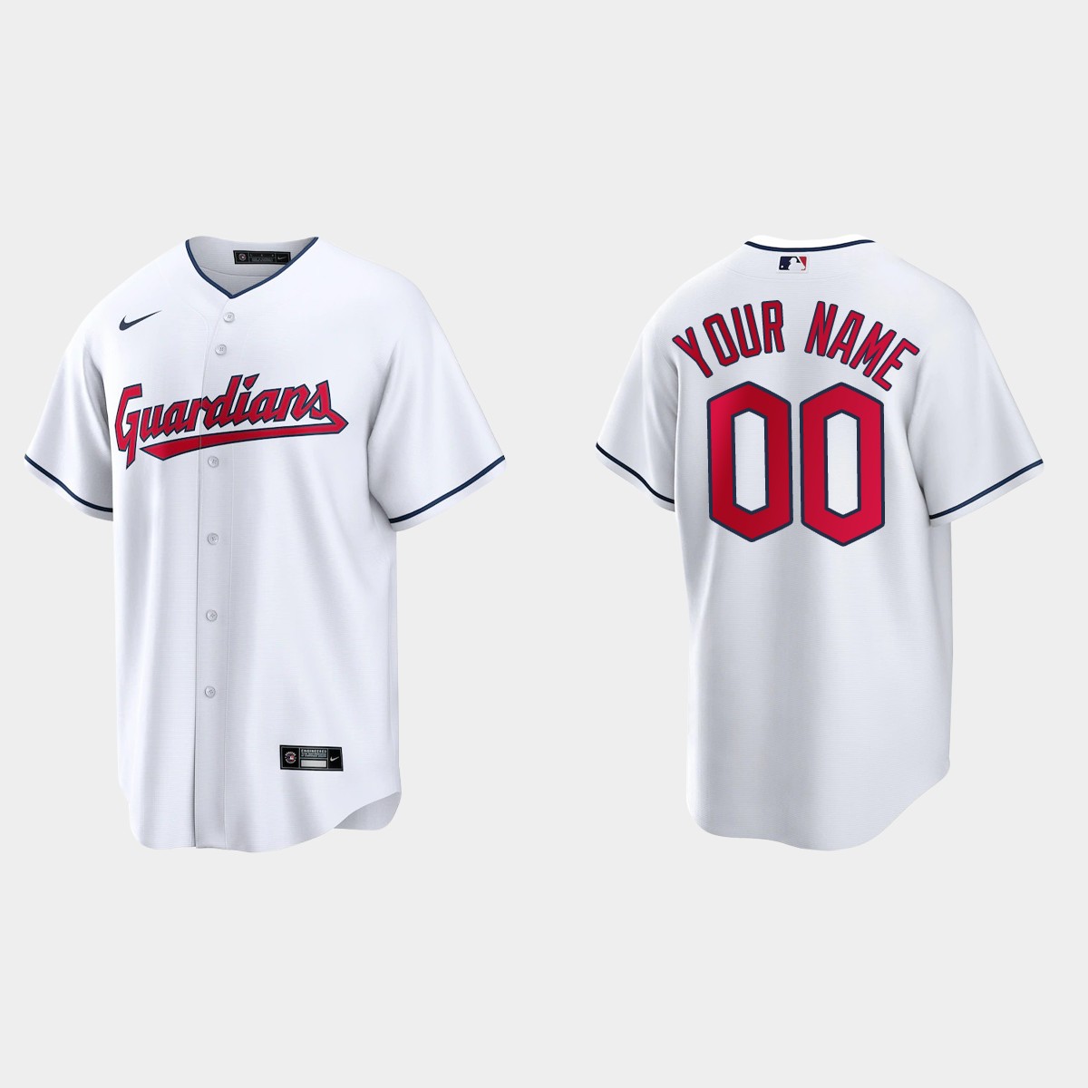 Cleveland Guardians Custom Jersey - White