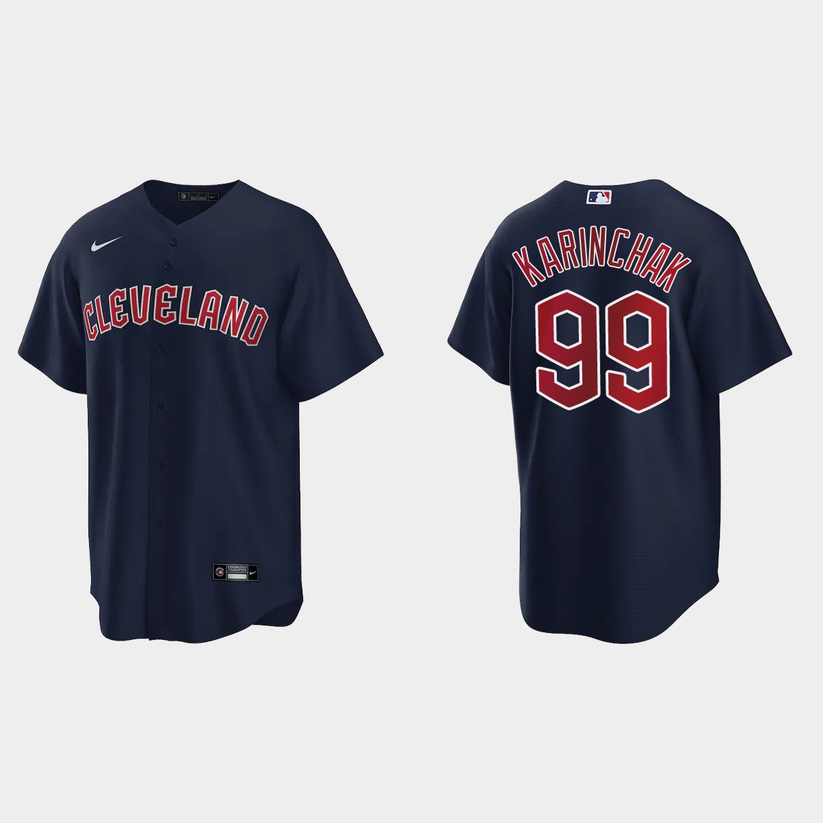 Cleveland Guardians James Karinchak Jersey - Navy