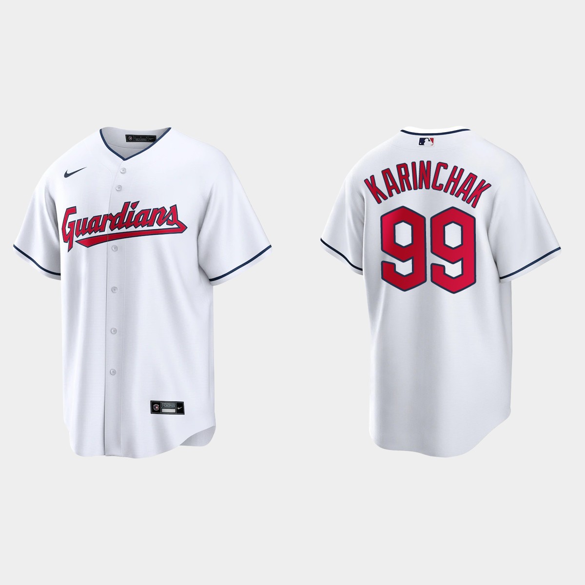 Cleveland Guardians James Karinchak Jersey - White