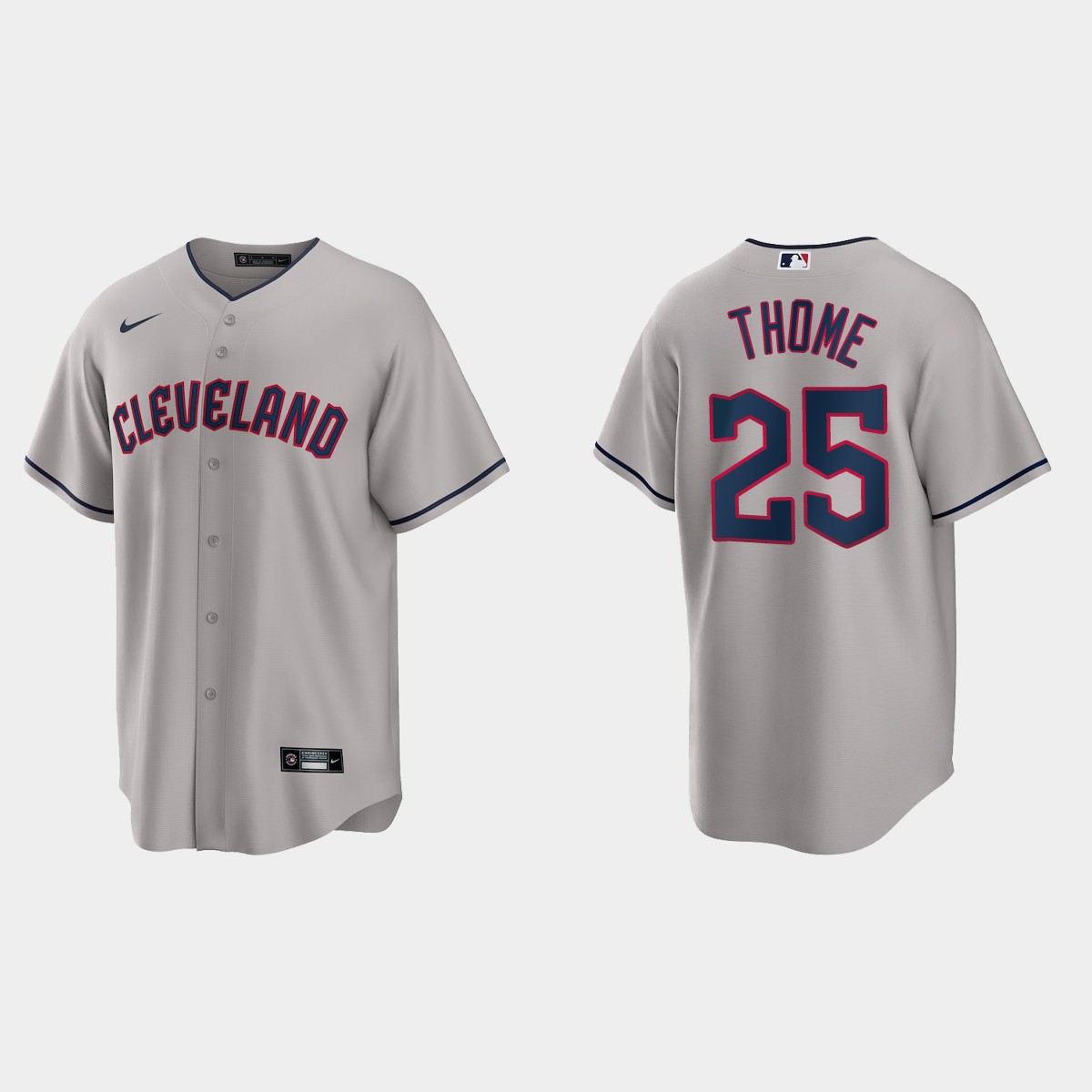 Cleveland Guardians Jim Thome Jersey - Gray