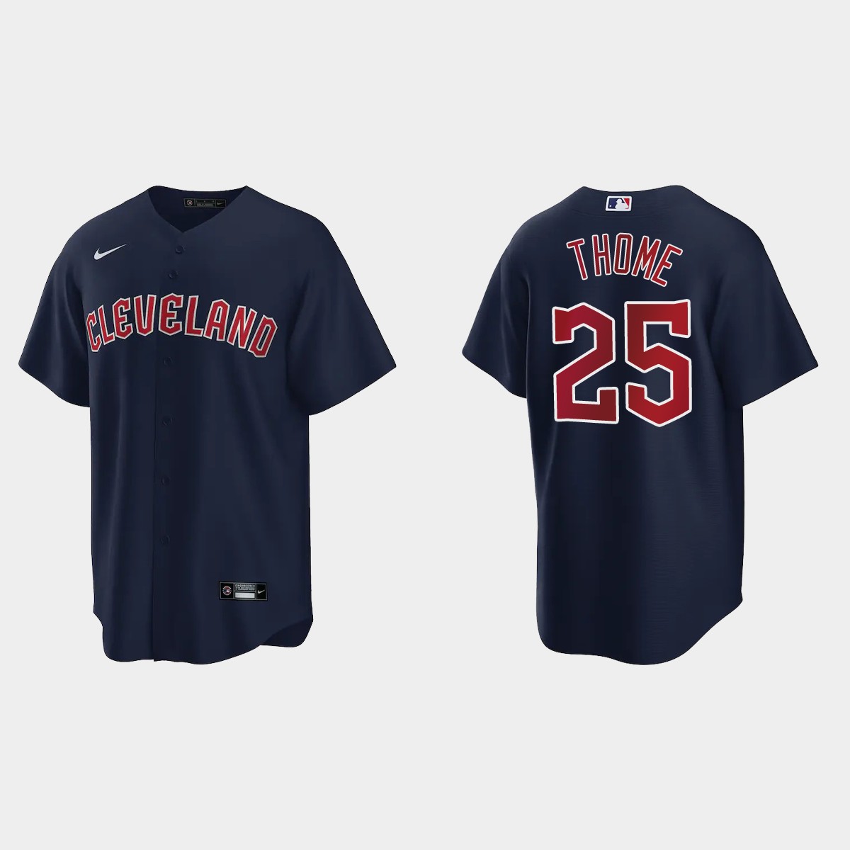 Cleveland Guardians Jim Thome Jersey - Navy