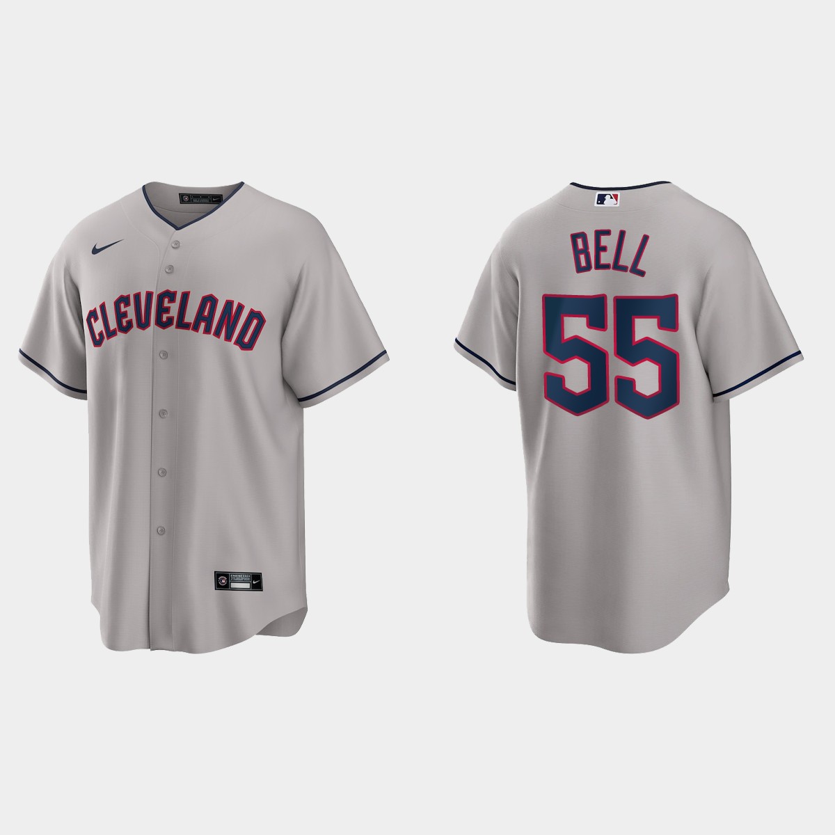 Cleveland Guardians Josh Bell Jersey - Gray