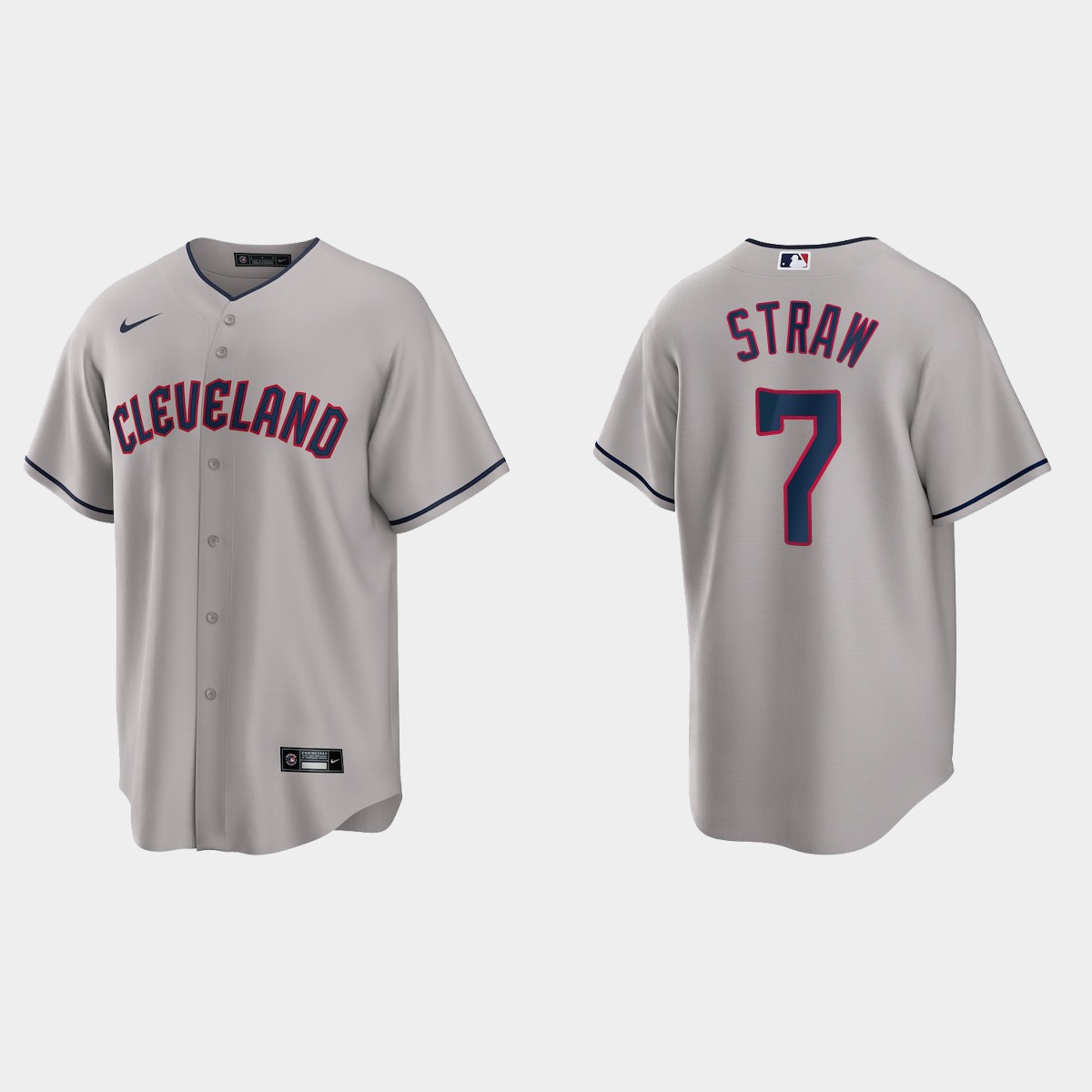 Cleveland Guardians Myles Straw Jersey - Gray