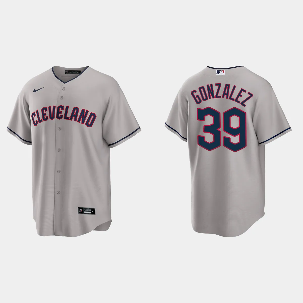 Cleveland Guardians Oscar Gonzalez Jersey - Gray