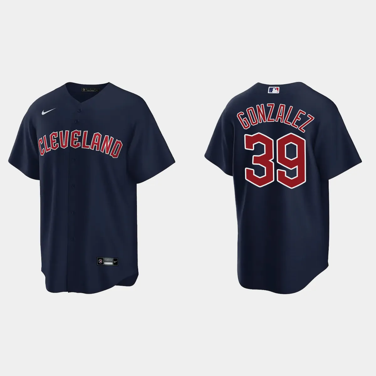 Cleveland Guardians Oscar Gonzalez Jersey - Navy