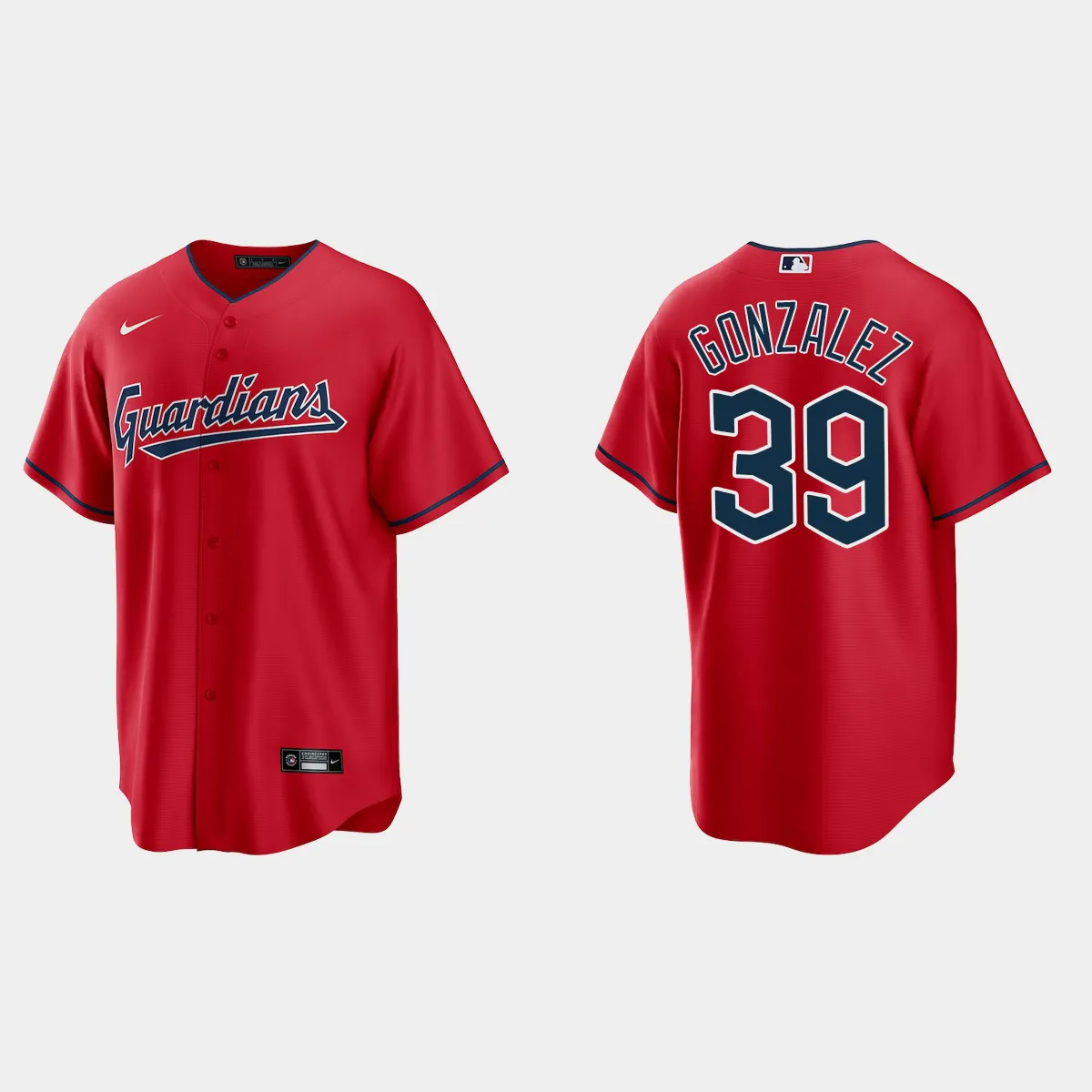 Cleveland Guardians Oscar Gonzalez Jersey - Red