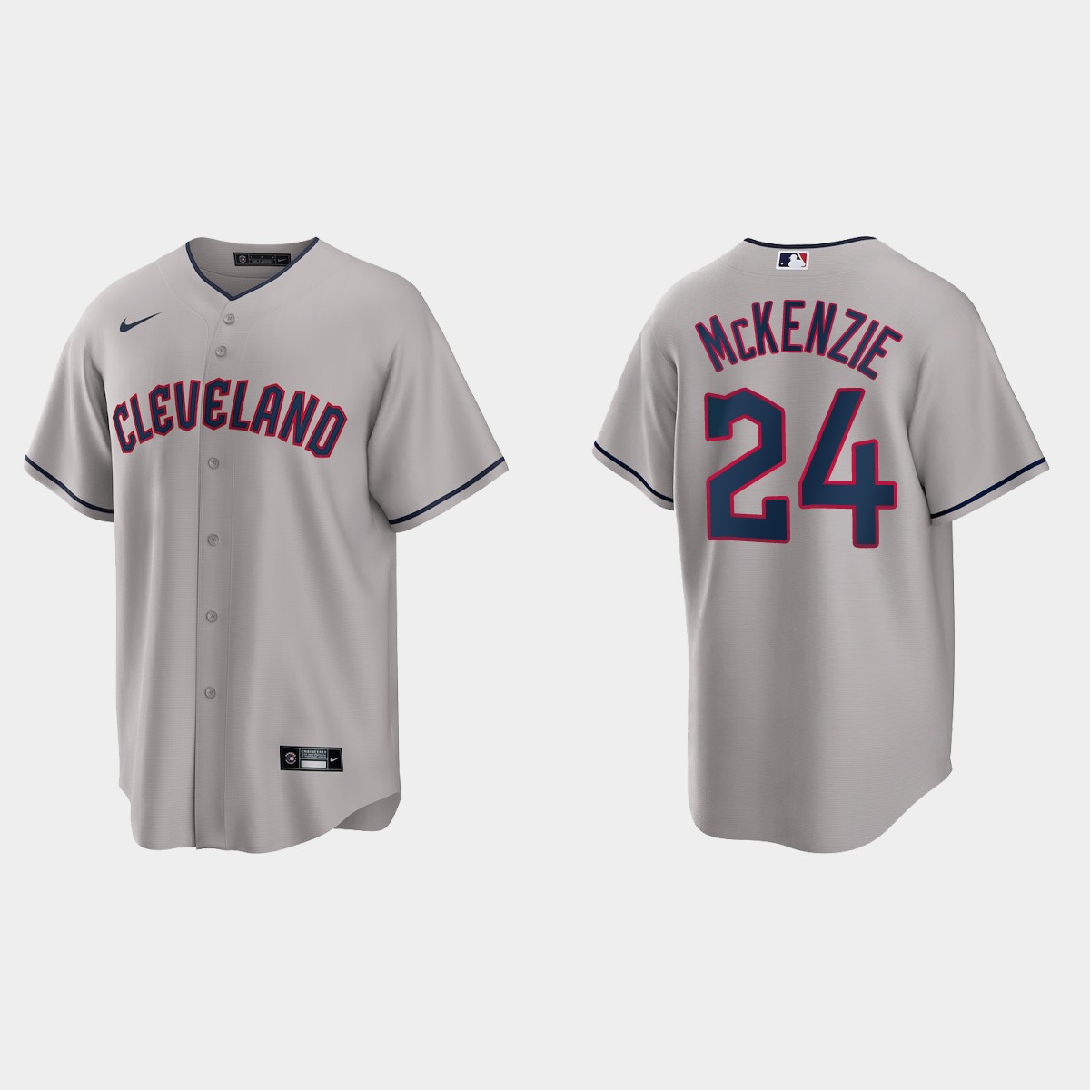 Cleveland Guardians Triston McKenzie Jersey - Gray