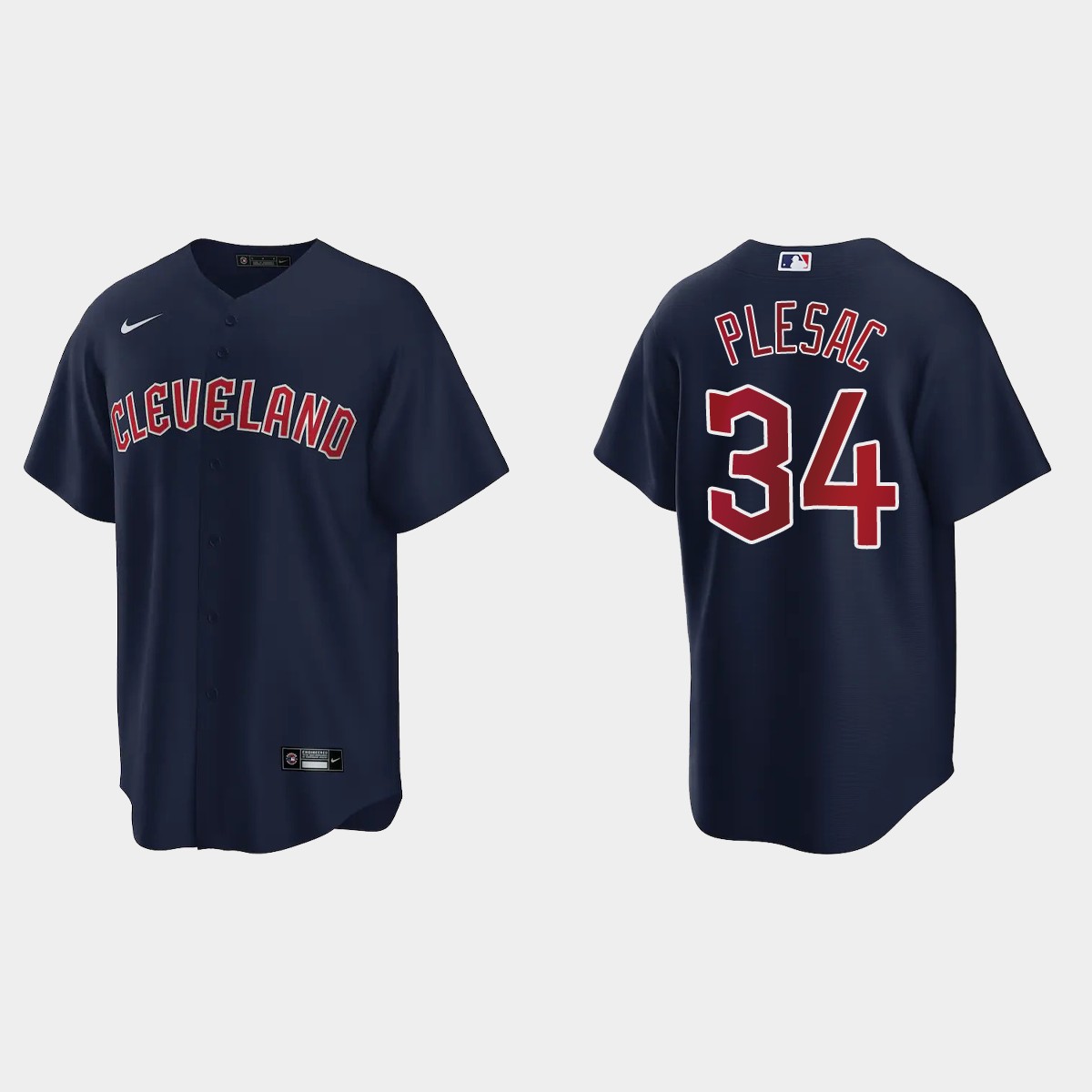 Cleveland Guardians Zach Plesac Jersey - Navy