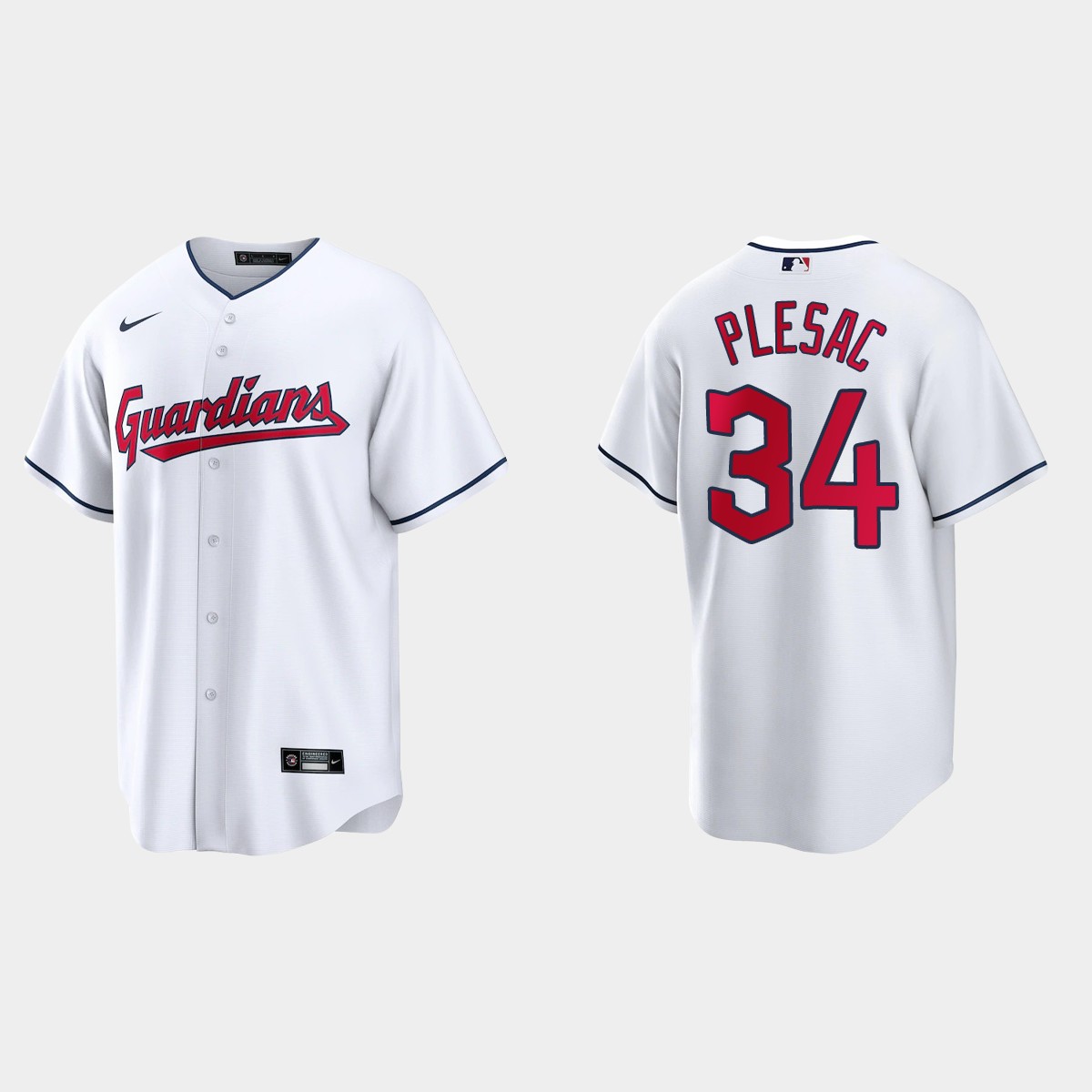 Cleveland Guardians Zach Plesac Jersey - White