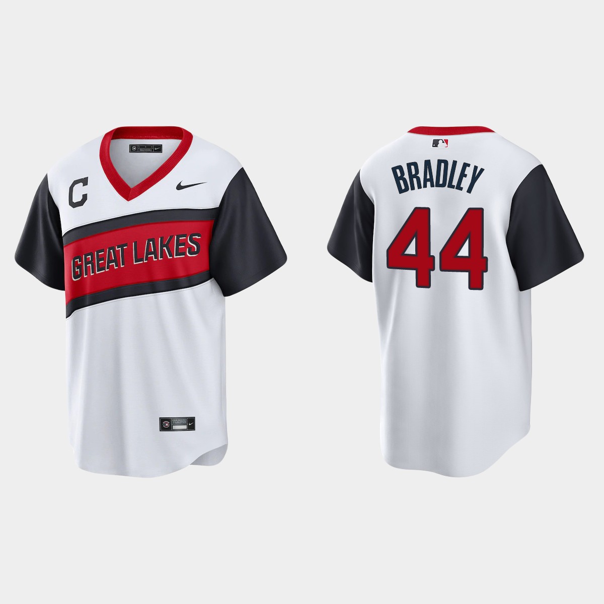 Cleveland Indians Bobby Bradley 2021 Little League Classic Home Jersey – White