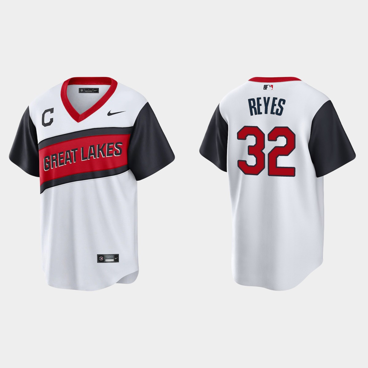 Cleveland Indians Franmil Reyes 2021 Little League Classic Home Jersey – White