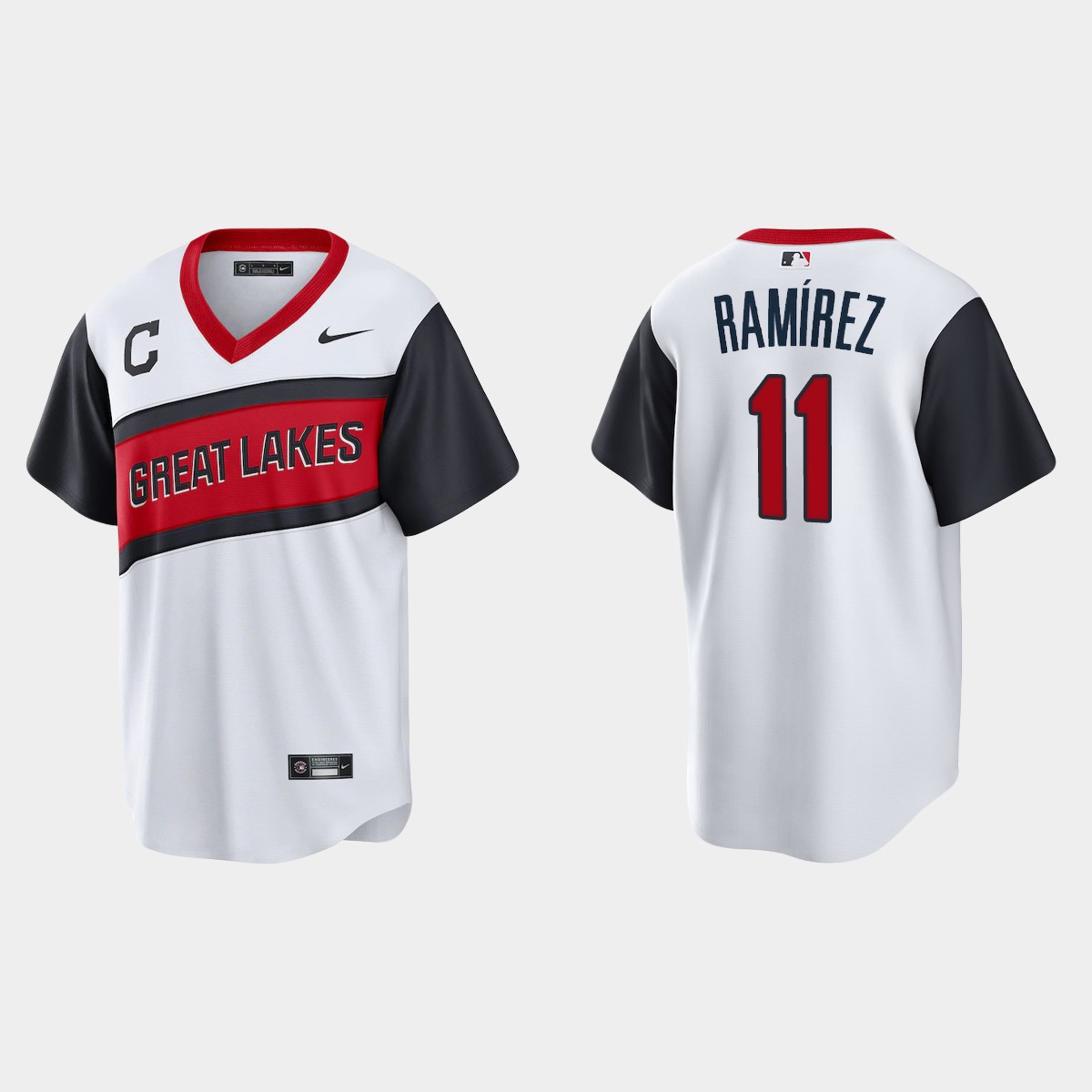 Cleveland Indians Jose Ramirez 2021 Little League Classic Home Jersey – White