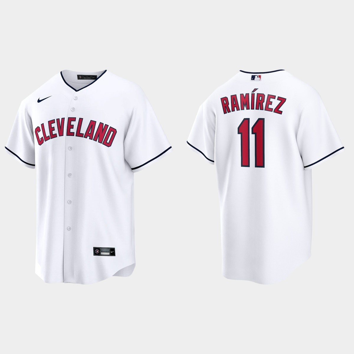 Cleveland Indians Jose Ramirez Alternate Jersey - White