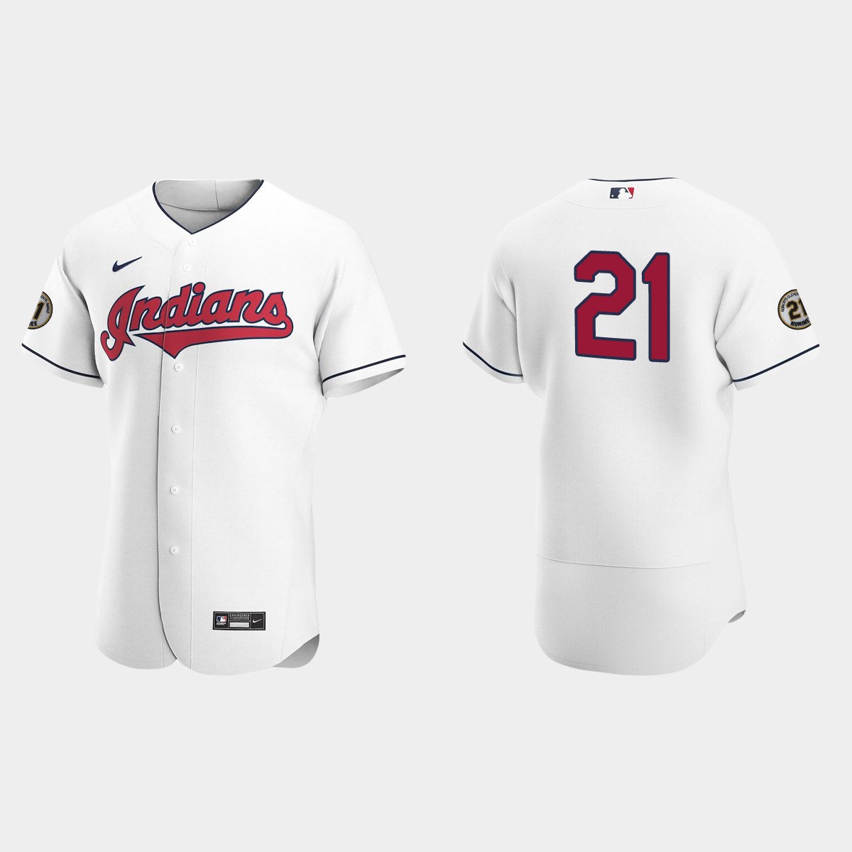 Cleveland Indians Roberto Clemente Day Jersey - White