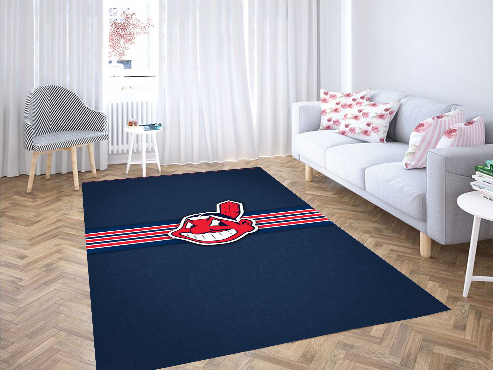 Cleveland Indians Wallpaper Carpet Rectangle Rug