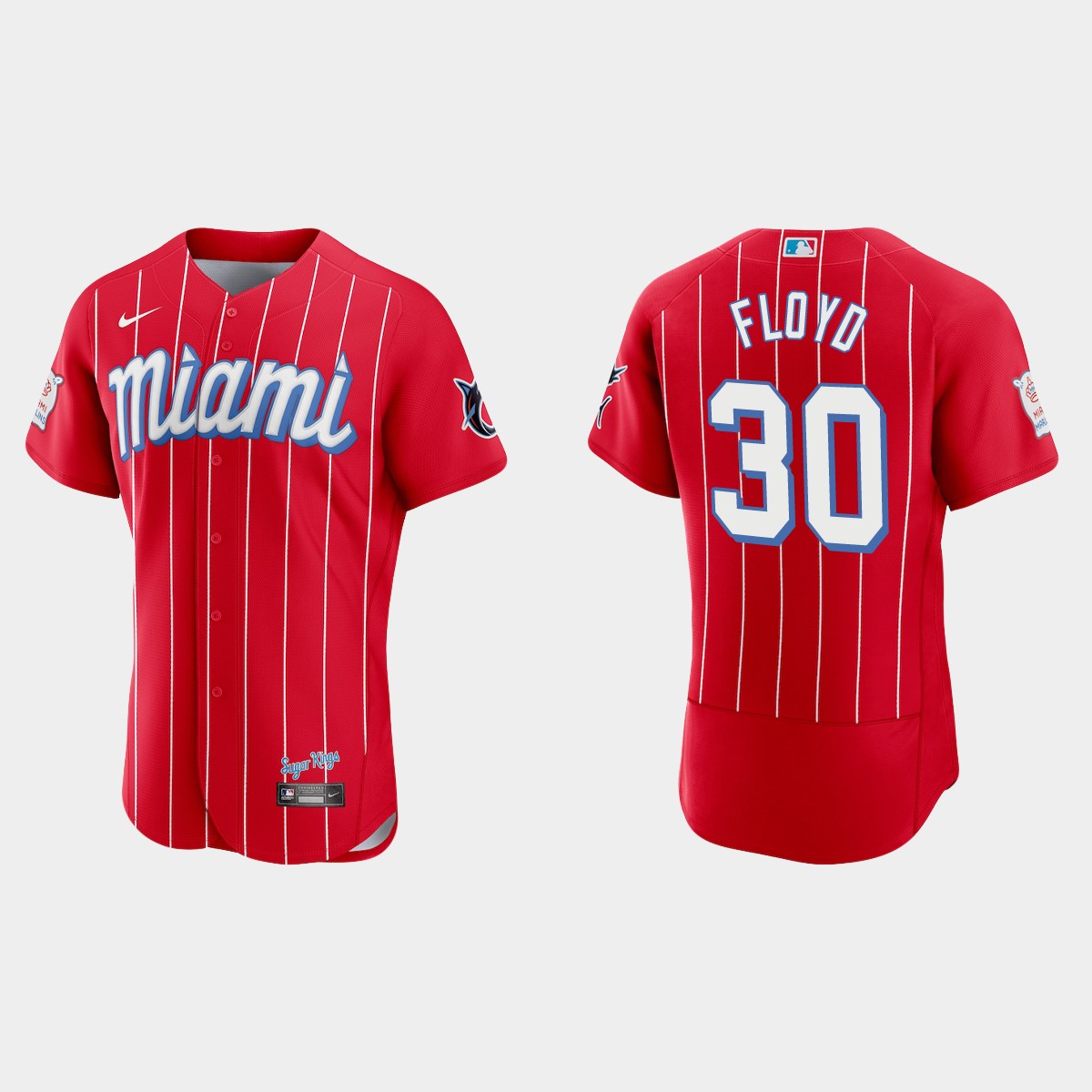 Cliff Floyd Miami Marlins 2021 City Connect Jersey – Red