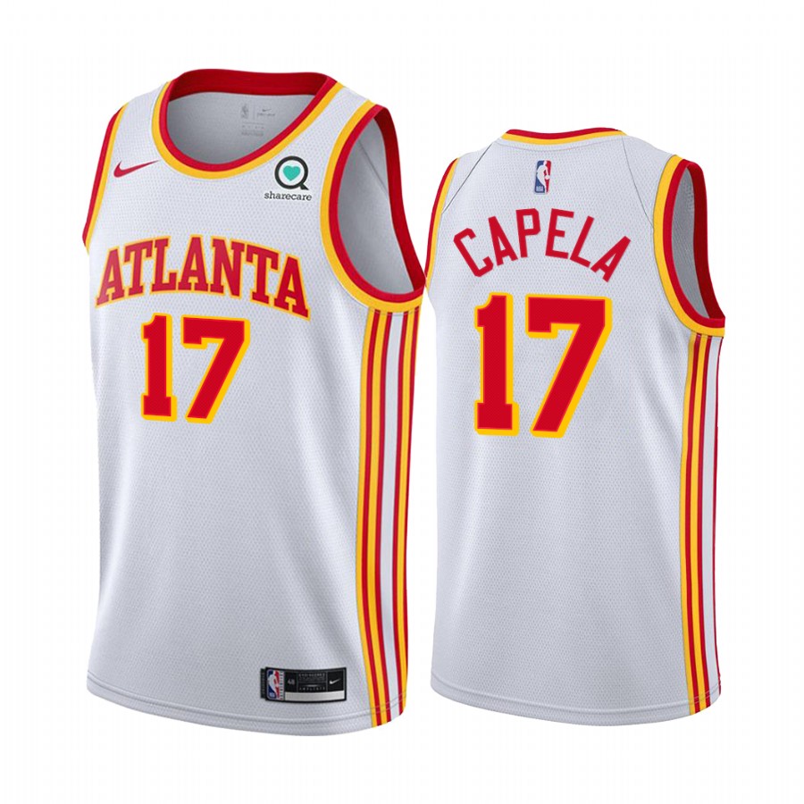 Clint Capela Atlanta Hawks White Association Edition 2020-21 Jersey