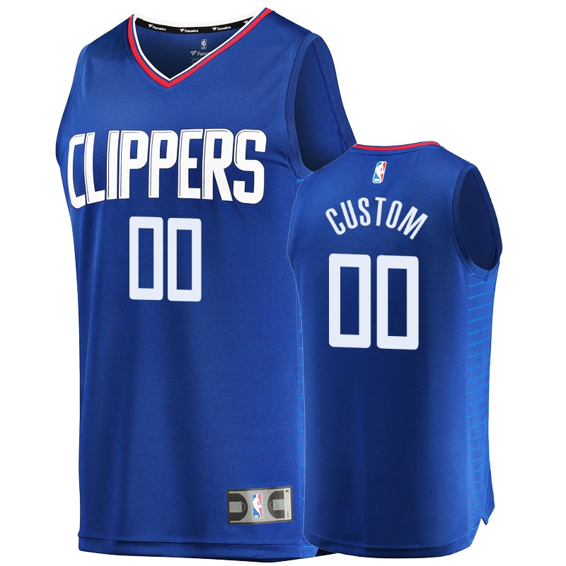Clippers Men's Custom #00 Icon Fanatics Branded Jersey