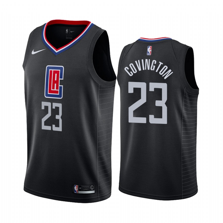 Clippers Robert Covington Statement Edition Black 2022 Jersey Diamond Badge