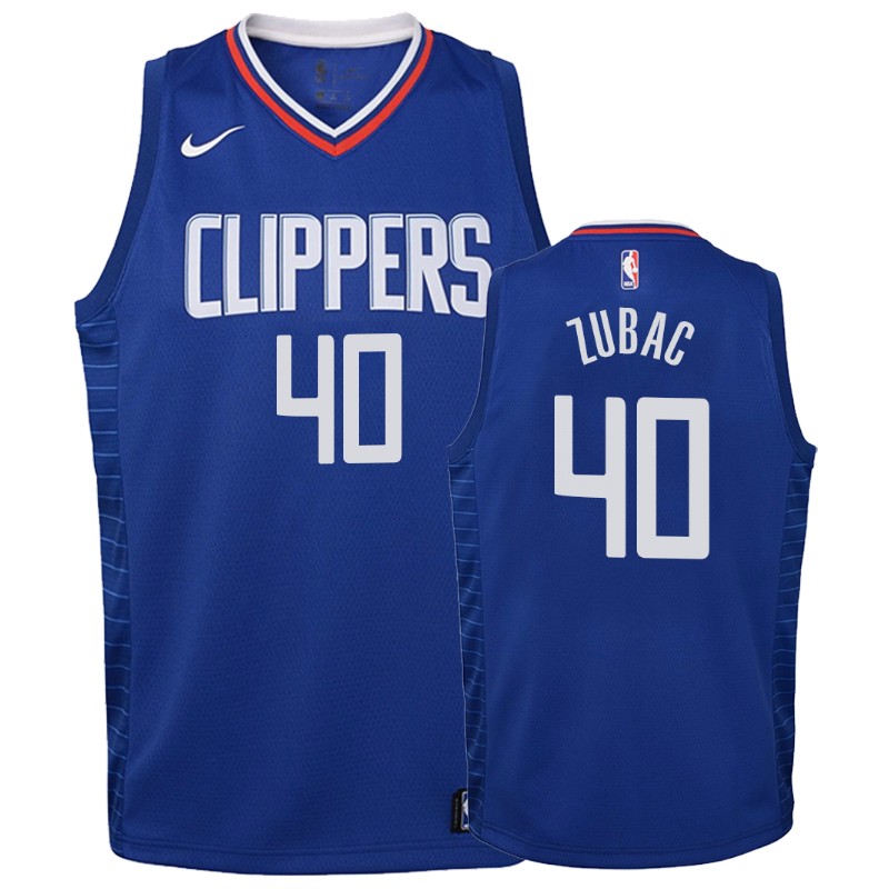 Clippers Youth Ivica Zubac #40 Icon Blue Jersey