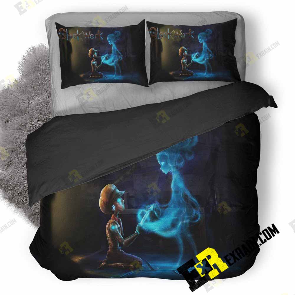 Clockwork Game Po 3D Customized Duvet Cover Bedding Set