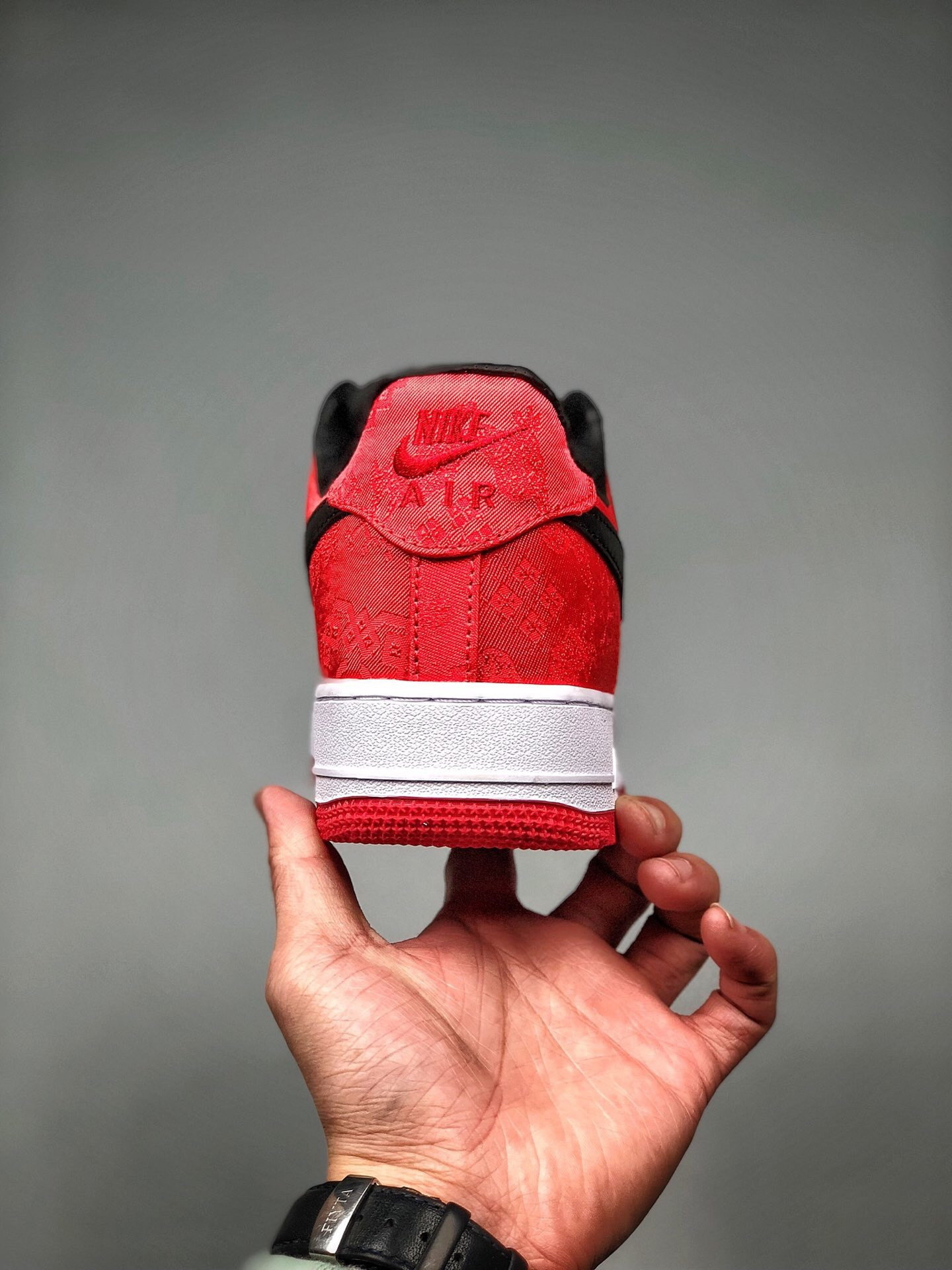 CLOT x Nike 1World Air Force 1 Low Supreme Red Black For Sale