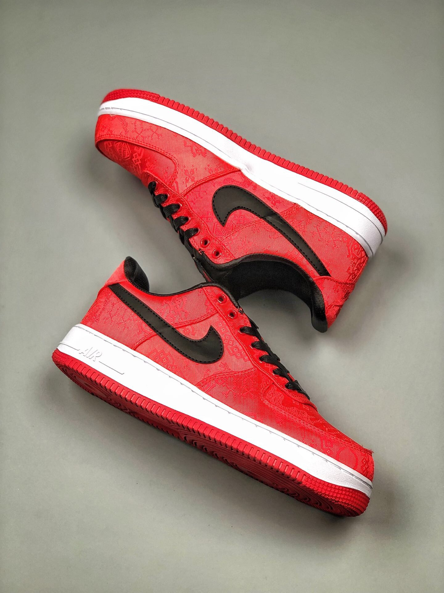 CLOT x Nike 1World Air Force 1 Low Supreme Red Black For Sale