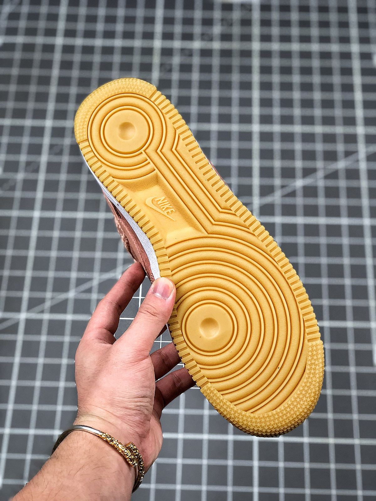 CLOT x Nike Air Force 1 Low Rose Gold/White-Gum Light Brown For Sale