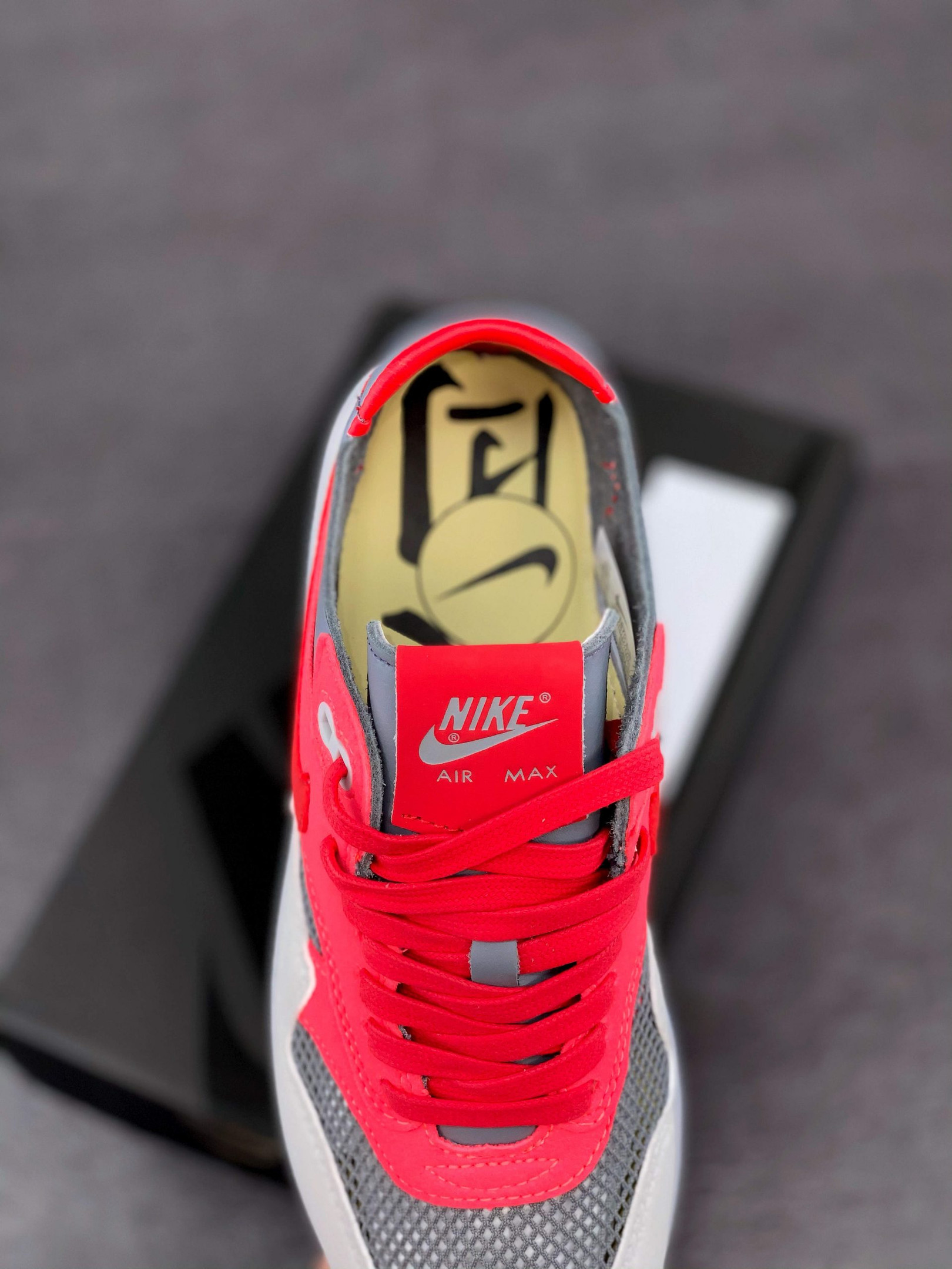 Clot x Nike Air Max 1 K.O.D. Solar Red/University Red-Cool Grey For Sale