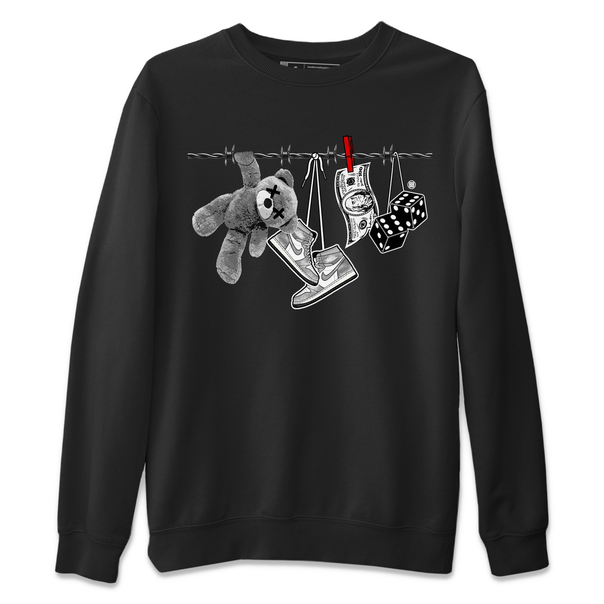 Clothesline Unisex Sweater – Air Jordan 1 Washed Heritage, Sneakers Matching Sweater