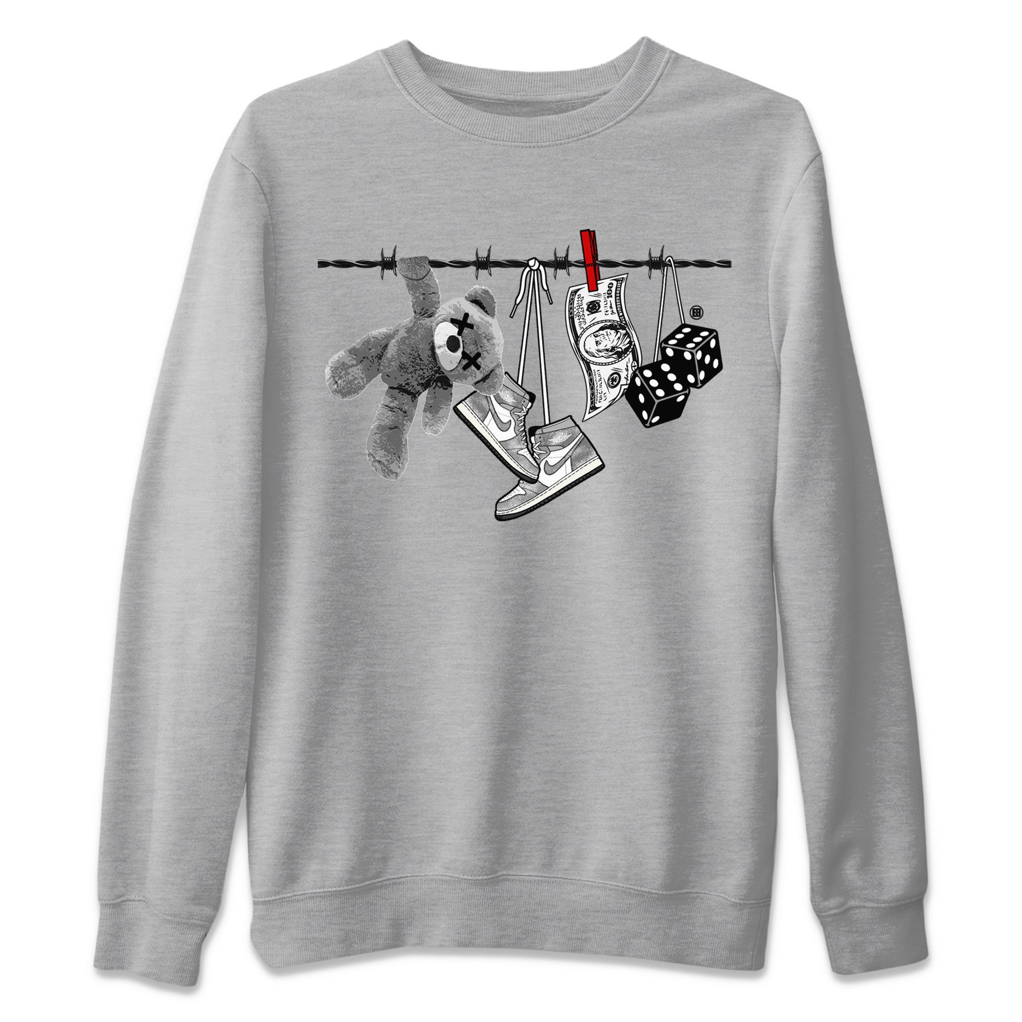 Clothesline Unisex Sweater – Air Jordan 1 Washed Heritage, Sneakers Matching Sweater