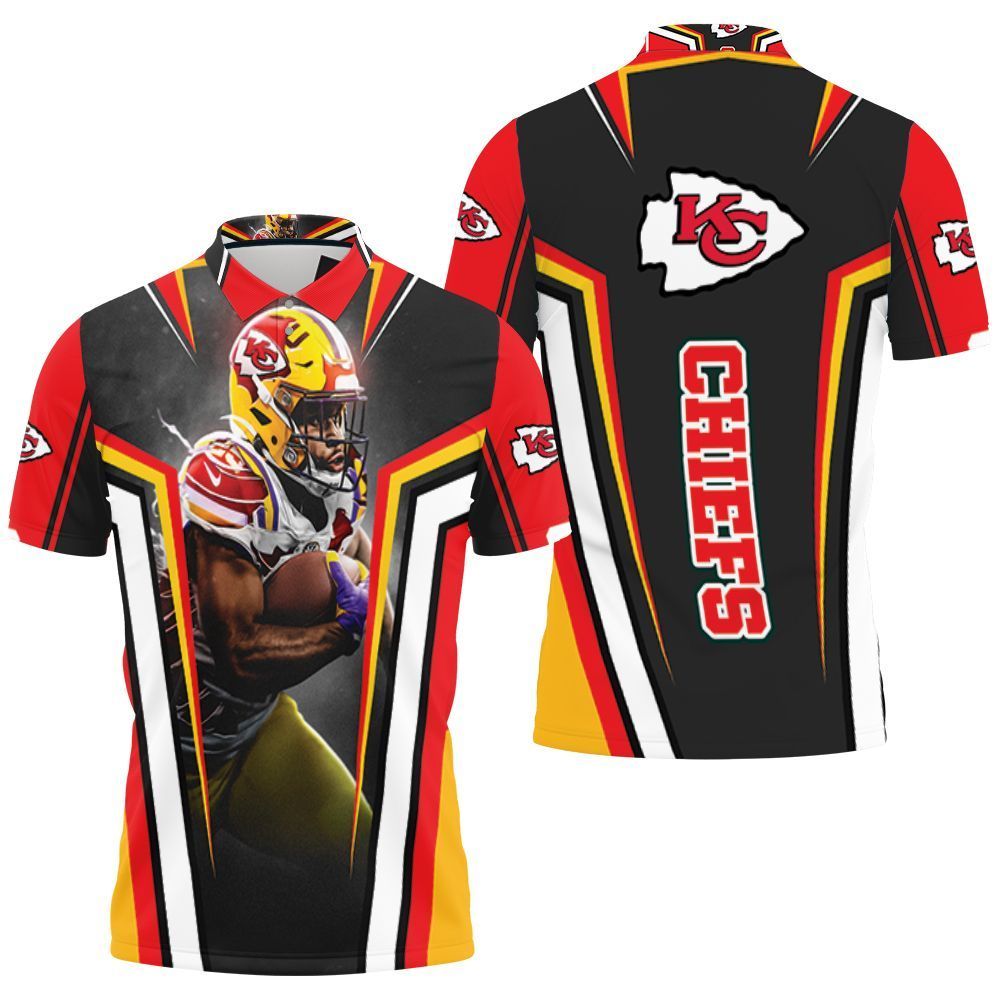 Clyde Edwards-Helaire 25 Kansas City Chiefs Lsu Tigers For Fans 3D Polo Shirt