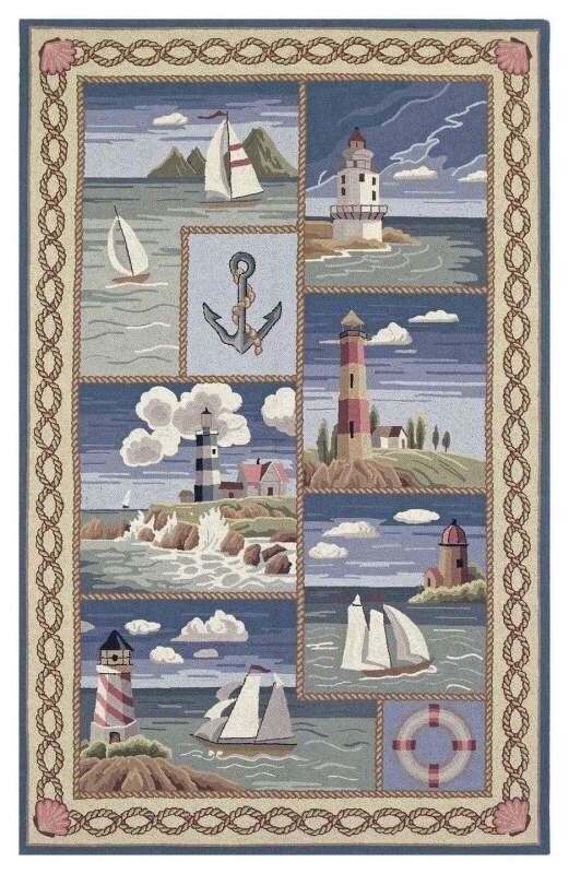 Coastal Lighthouse Limited Edition Rectangle Rug