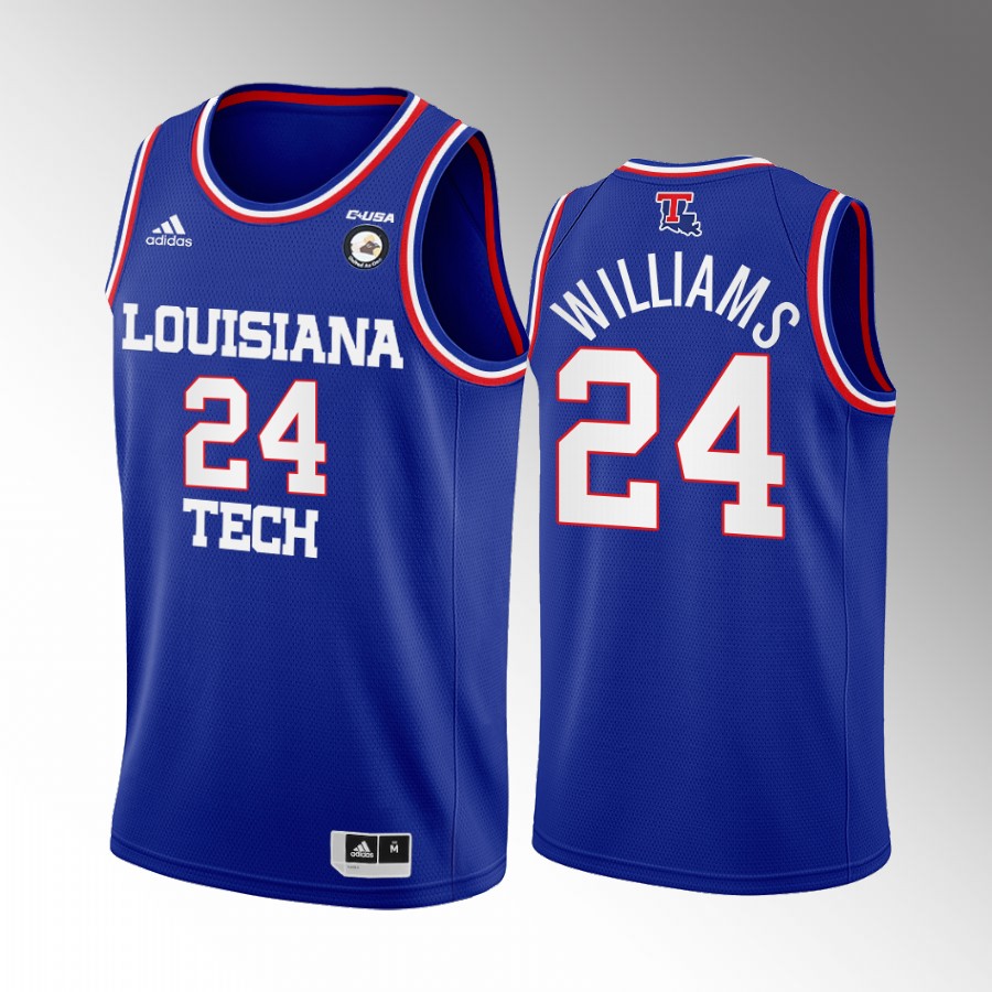 Cobe Williams Louisiana Tech Bulldogs Blue Jersey College Away