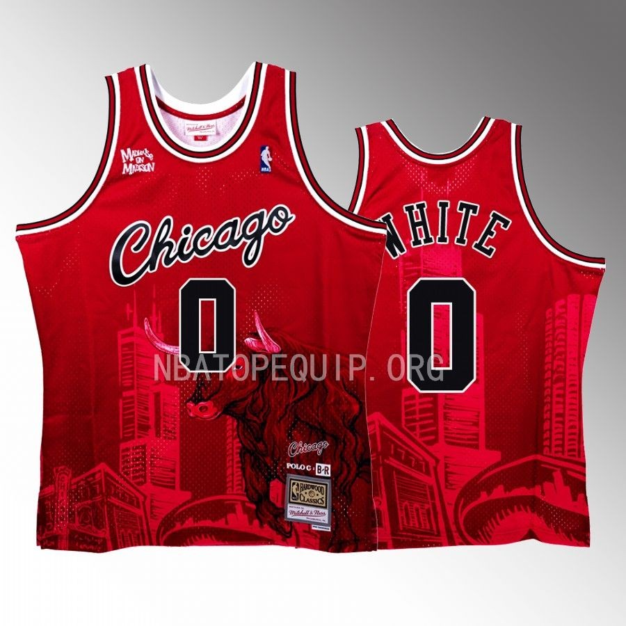 Coby White Bulls x Polo G Jersey NBA BR Remix Red #0 Limited Edition