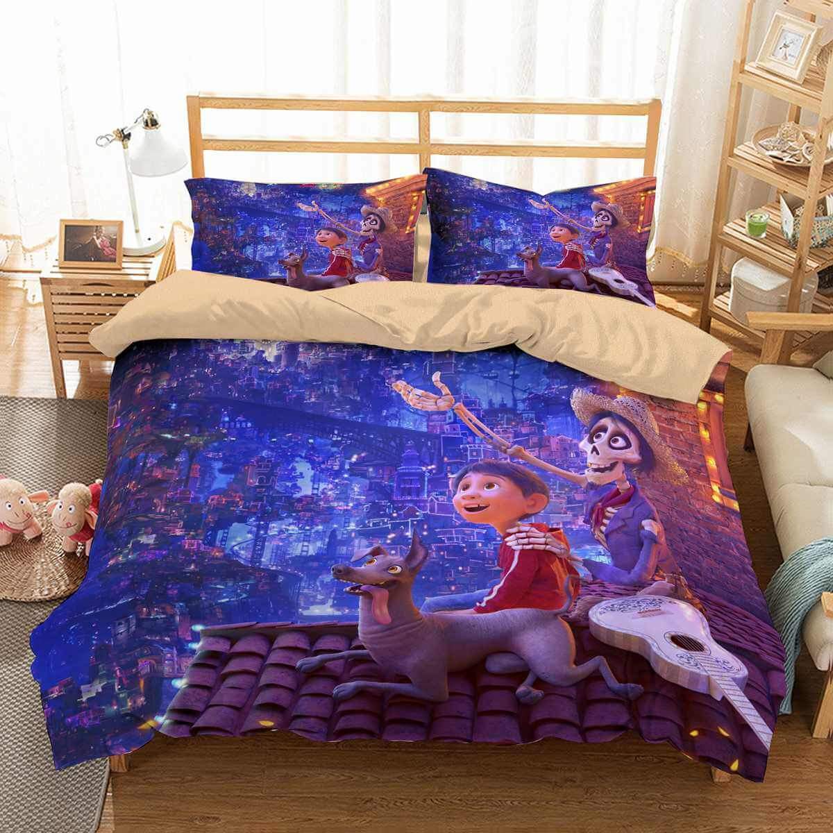 Coco 3D Customized Duvet Cover Bedding Set