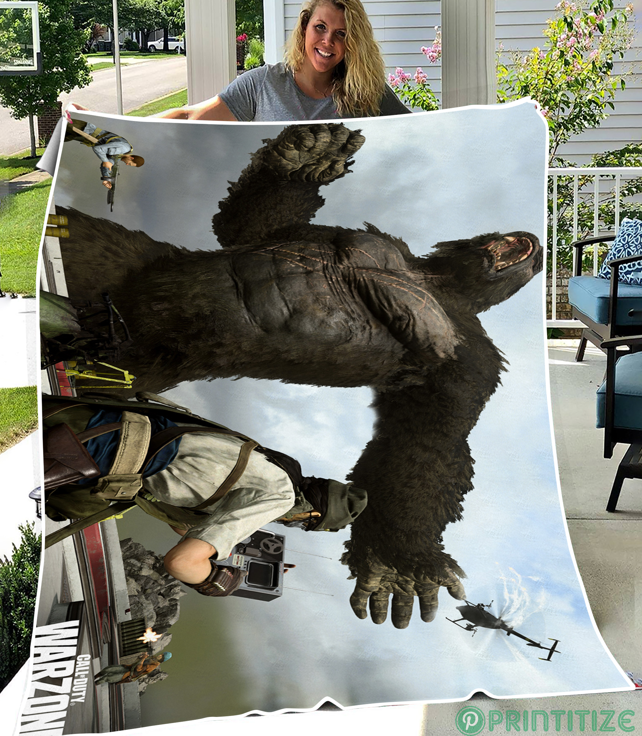 COD Warzone Kong Fleece Blanket