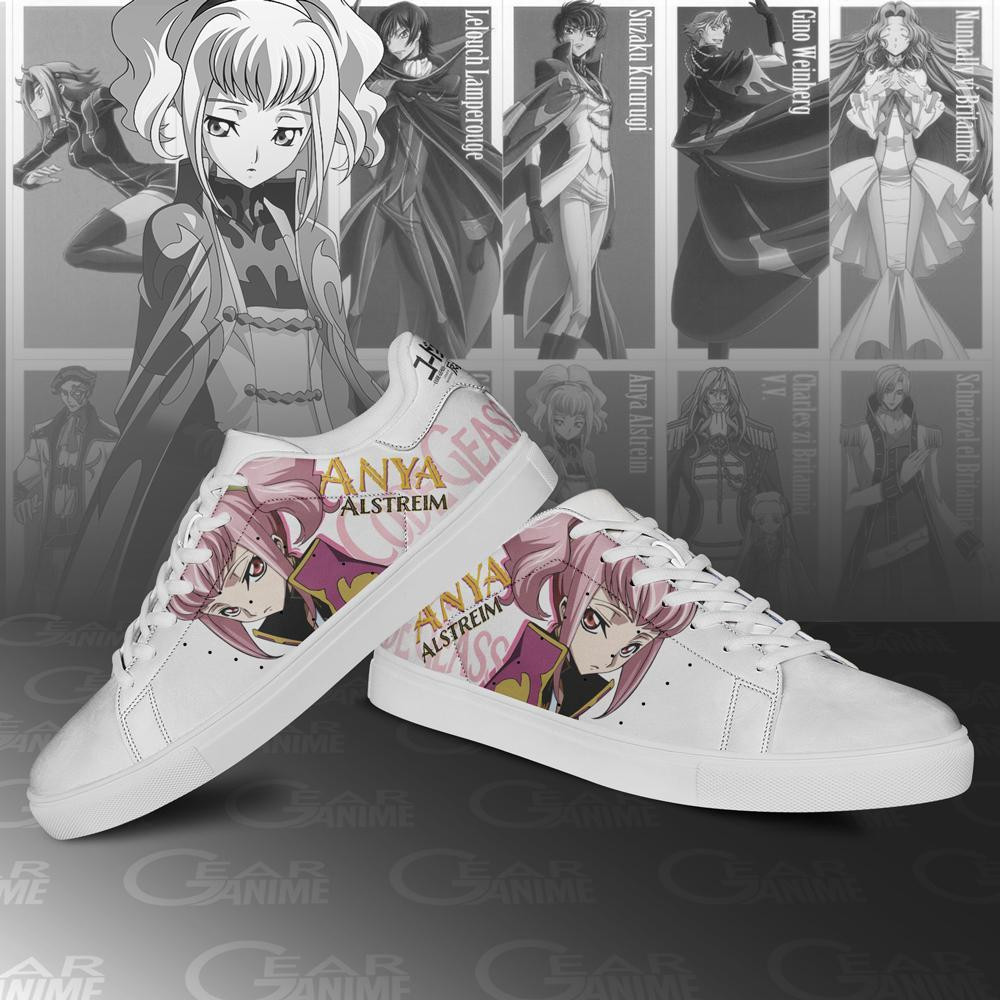 Code Geass Anya Alstreim Skate Shoes Custom Anime Shoes