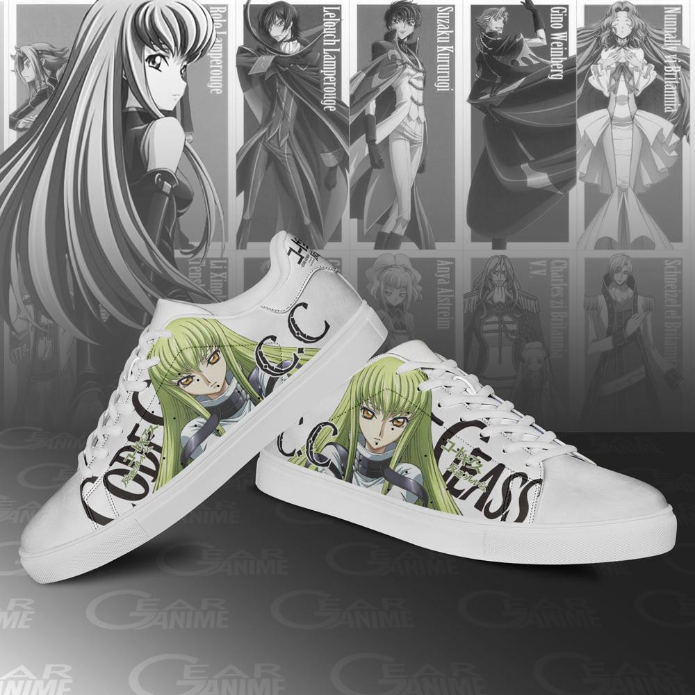 Code Geass C.C. Skate Shoes Custom Anime Shoes